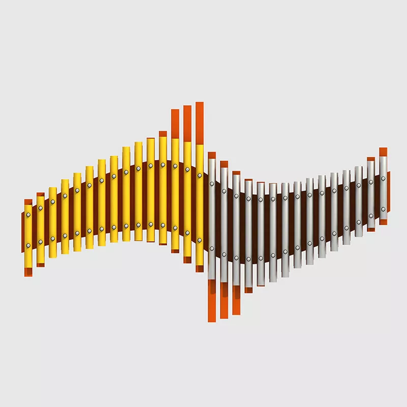 அலுமினியம் அலாய் விளையாட்டு மைதானம் ஹேண்ட்பைப்ஸ் வெளிப்புற இசைக்கருவிகள்