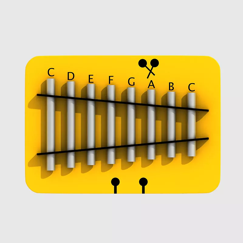பகோடா பெல்ஸ் குழந்தைகள், மழலையர் பள்ளி வணிக விளையாட்டு மைதான இசைக்கருவிகள்
